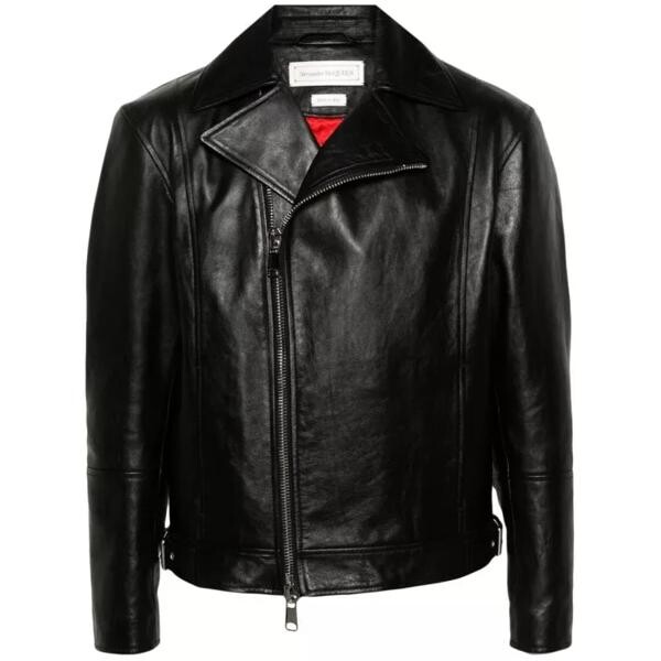 

Куртка black biker jacket Alexander Mcqueen, черный