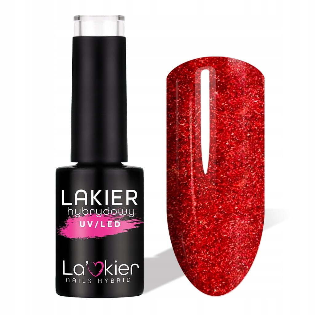 

La'Kier Winterglow 530/ML Sparkling Cranberry - красочный гибридный лак 5г