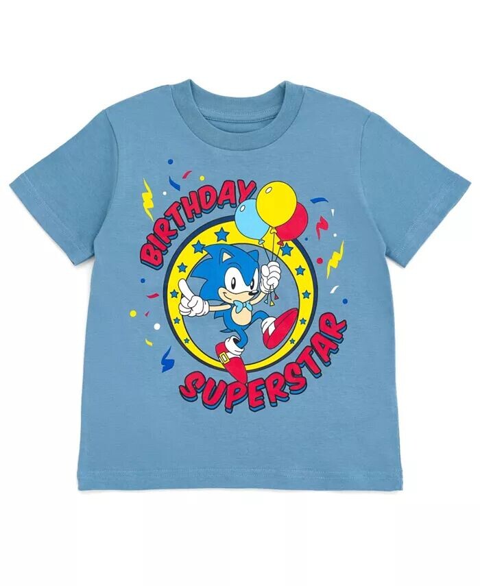 

Футболка для мальчиков «Sonic the Hedgehog» на день рождения Sega, синий