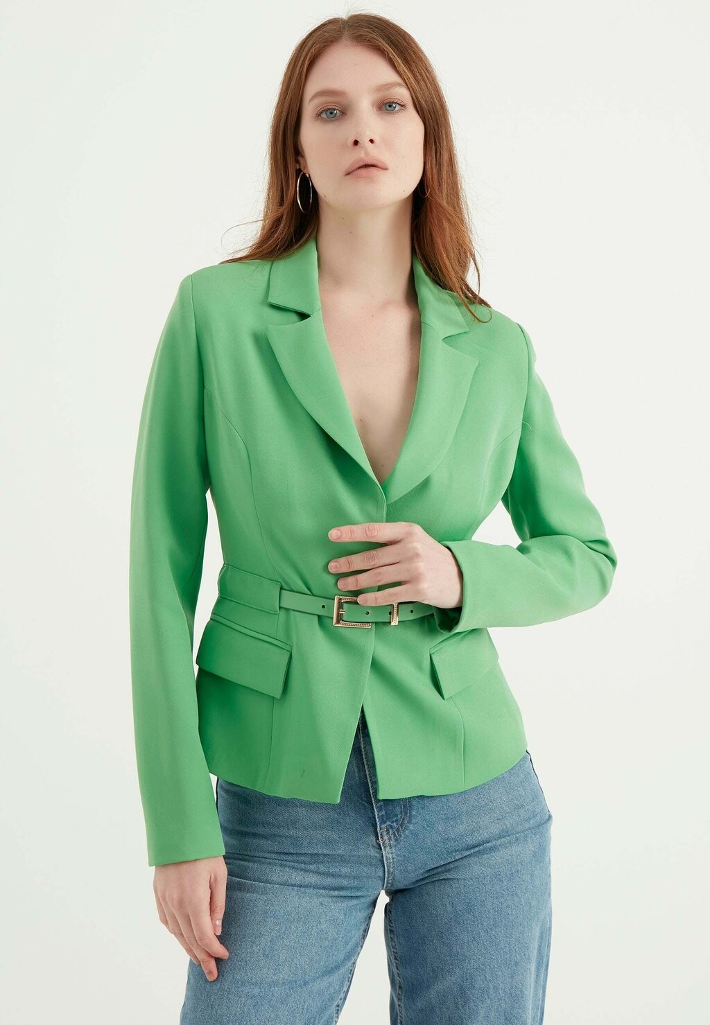 

Кардиган Belt Detailed Blazer Jacket Herita, зеленый