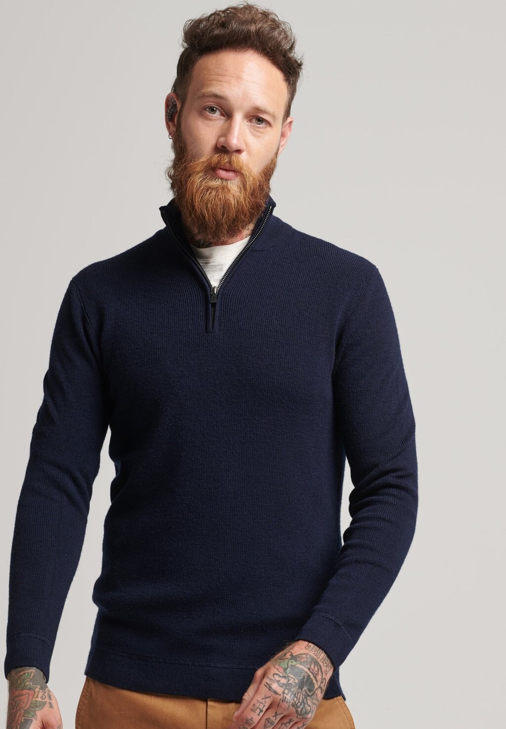 

Свитер Superdry, темно-синий