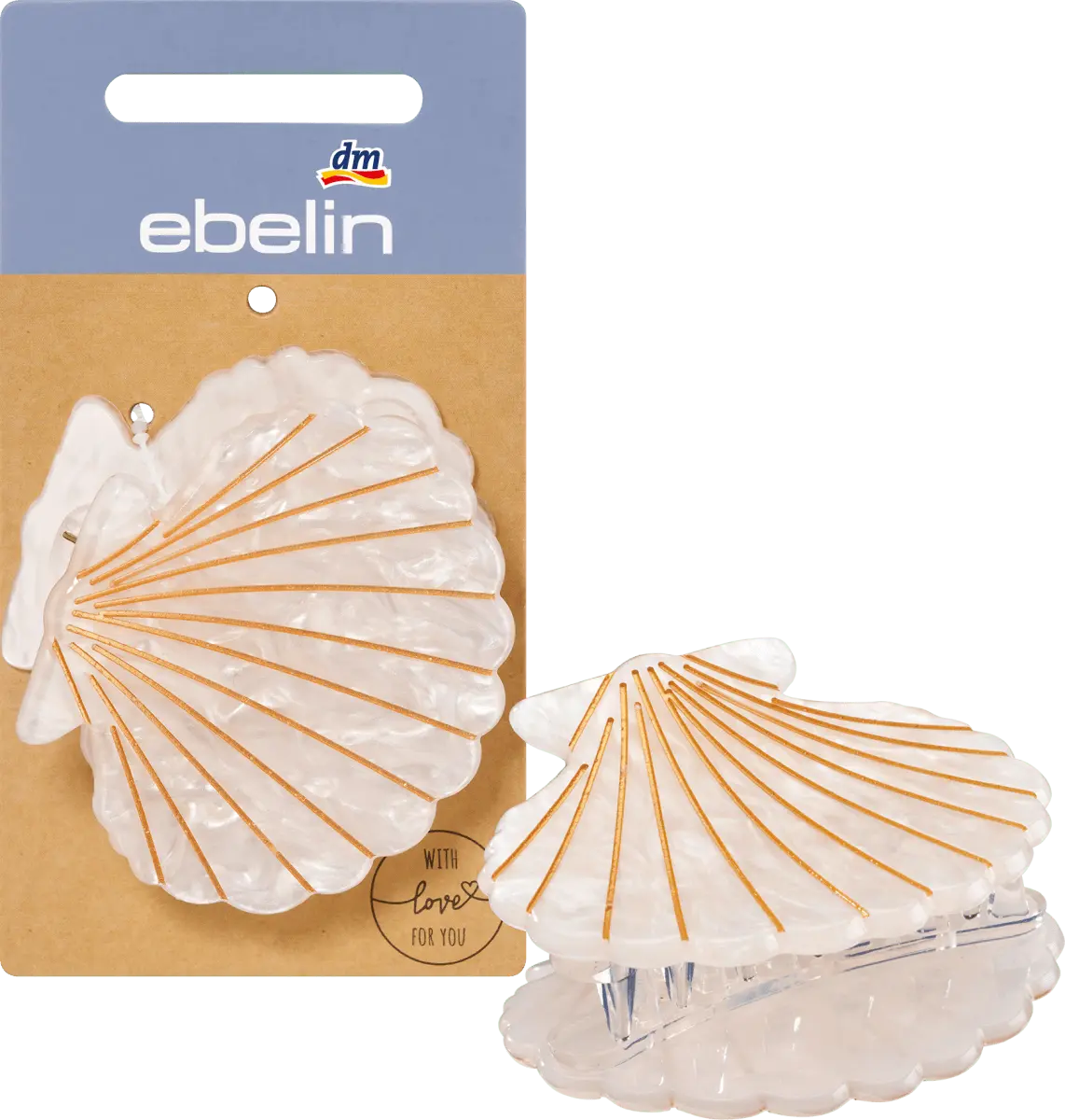 

Заколка для волос в форме ракушки 1 шт. ebelin