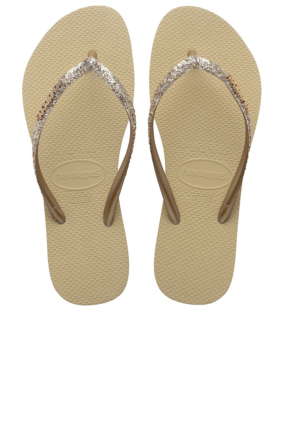 

Шлепанцы Havaianas Slim Glitter II, цвет Sand Grey