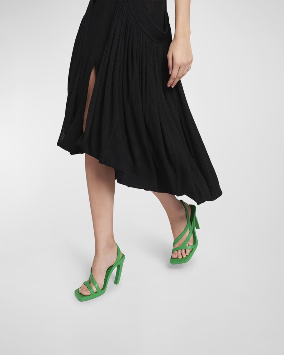 

Резиновые босоножки на каблуке Jimbo Slingback Bottega Veneta