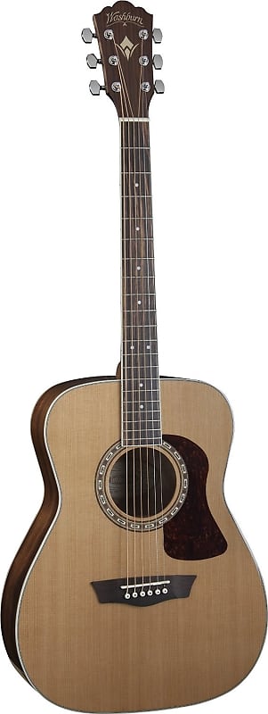 Акустическая гитара Washburn HF11S Heritage Series Folk Acoustic Guitar - Natural Gloss