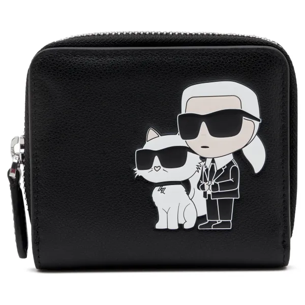 

Кожаный кошелек к/иконик 2.0 Karl Lagerfeld, черный