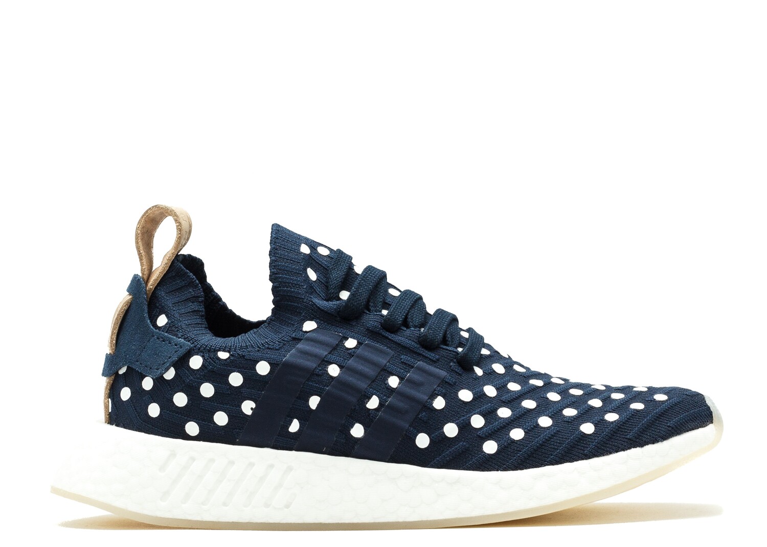 Кроссовки adidas Wmns Nmd_R2 Pk 'Collegiate Navy', синий ткань плательно блузочная bibliotex шелк 100% на темно синем фоне белый горошек италия 0 5 м ширина 143 см