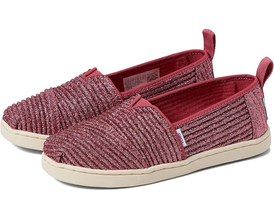 Лоферы Toms Glimmer Cord Alpargata, цвет Dark Rose лоферы alpargata toms цвет black iridescent glimmer