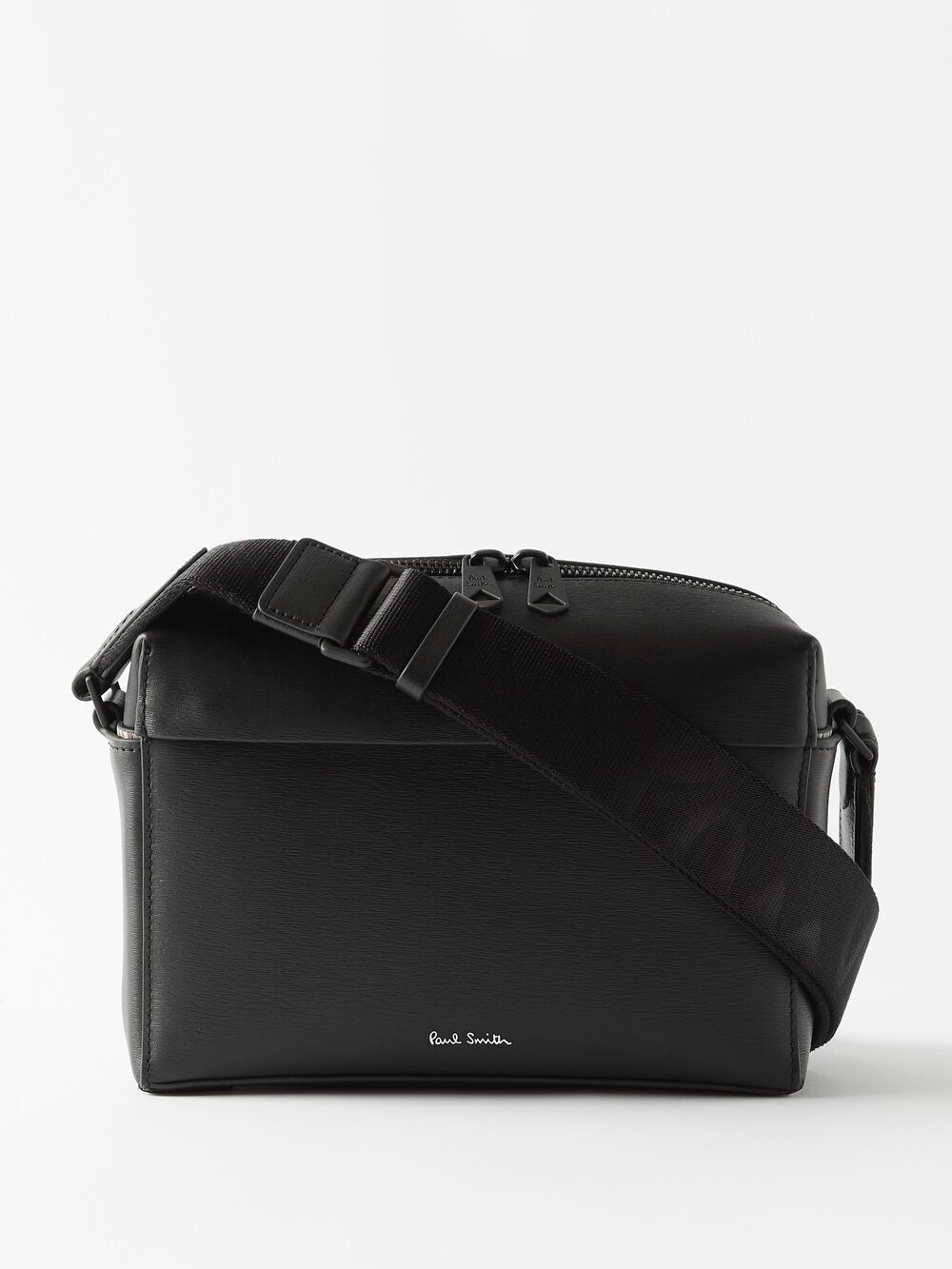 

Кожаная сумка через плечо Paul Smith, черный