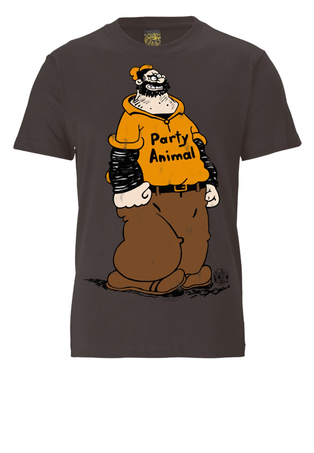 Футболка Logoshirt POPEYE - PARTY - ANIMAL, коричневый