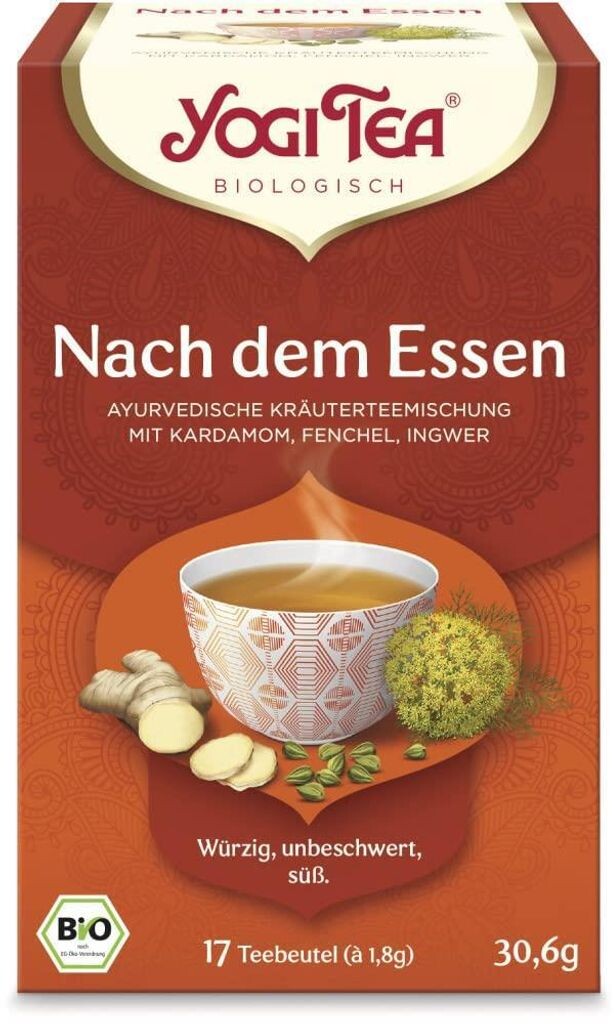 

Yogi Tea, органический после еды, 17 чайных пакетиков – 10 шт. в упаковке (10 х 30,6 г)