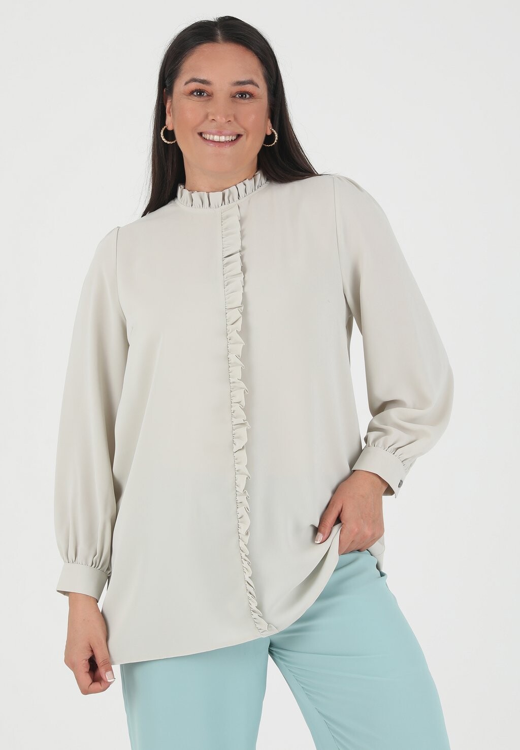 

Блузка Crew Neck Alia Modanisa, белый