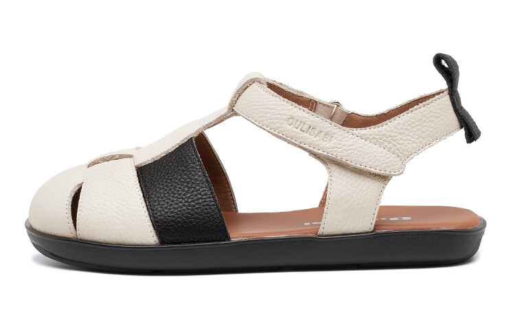 

Римские сандалии женские Oulisasi, цвет Avocado green/off-white