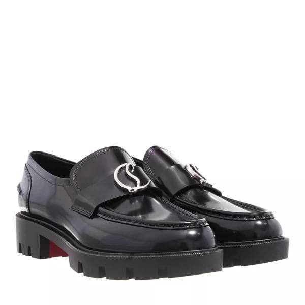

Лоферы cl moc lug loafers - calf leather Christian Louboutin, черный