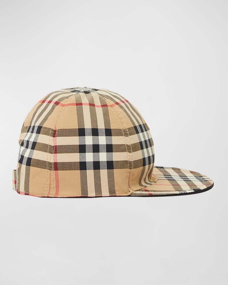 

Детская двусторонняя кепка в клетку, размер 12M-9 Burberry