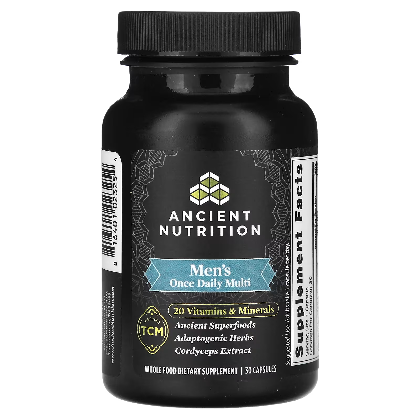 Мультивитамины Ancient Nutrition Once Daily Men's, 30 капсул