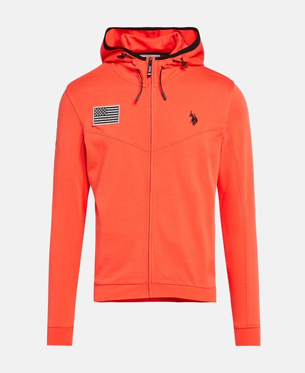 

Толстовка с капюшоном U.S. Polo Assn., светло-красный