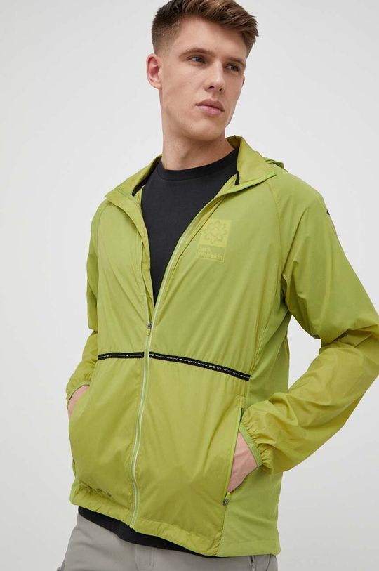 Беговая куртка 4F, зеленый беговая куртка 4f зеленый