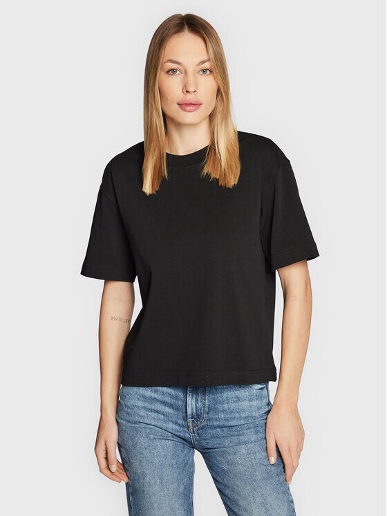 

Футболка стандартного кроя Gina Tricot, черный