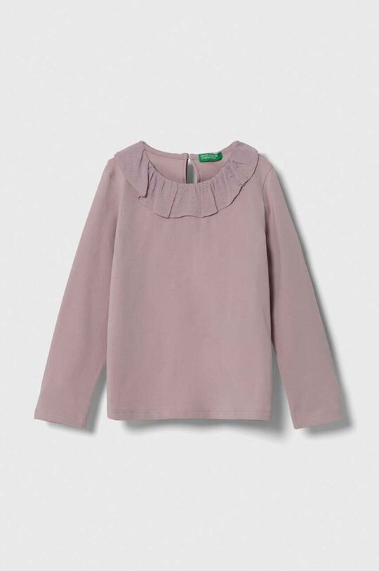 

Детская лонгслив United Colors of Benetton, фиолетовый