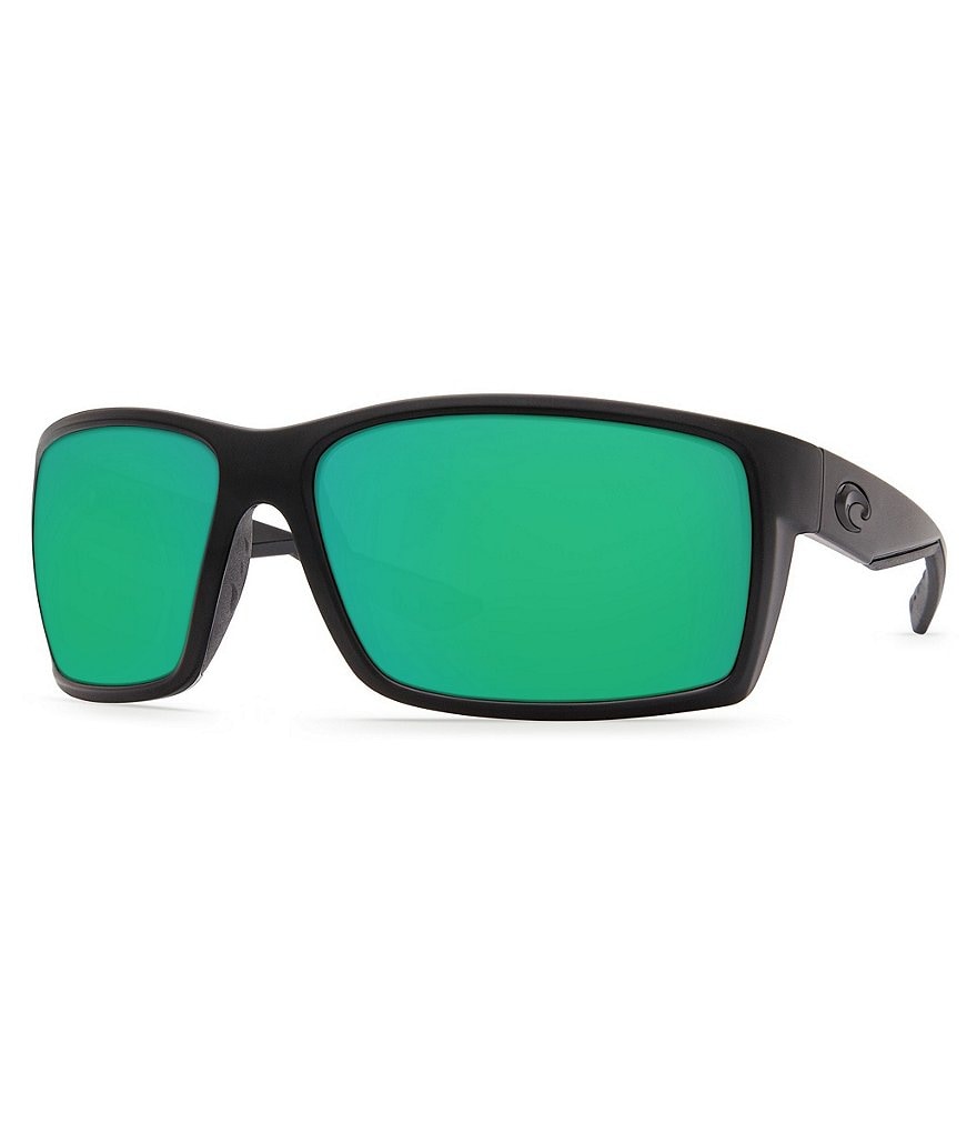 Costa Reefton Blackout поляризационные зеркальные прямоугольные солнцезащитные очки, черный