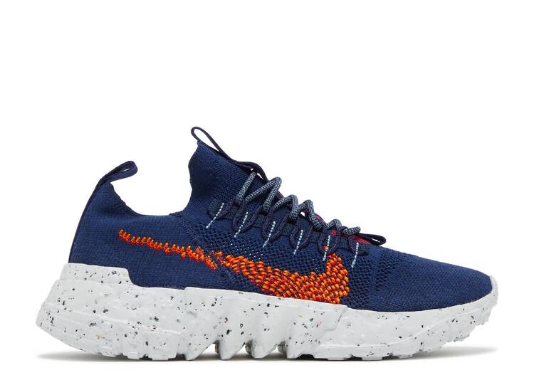 

Кроссовки Nike SPACE HIPPIE 01 'MIDNIGHT NAVY MAGMA ORANGE', нави