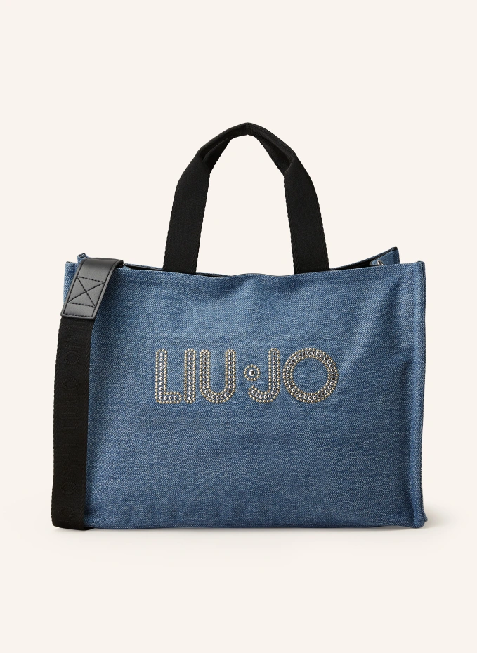 

Шопер с шипами Liu Jo, черный