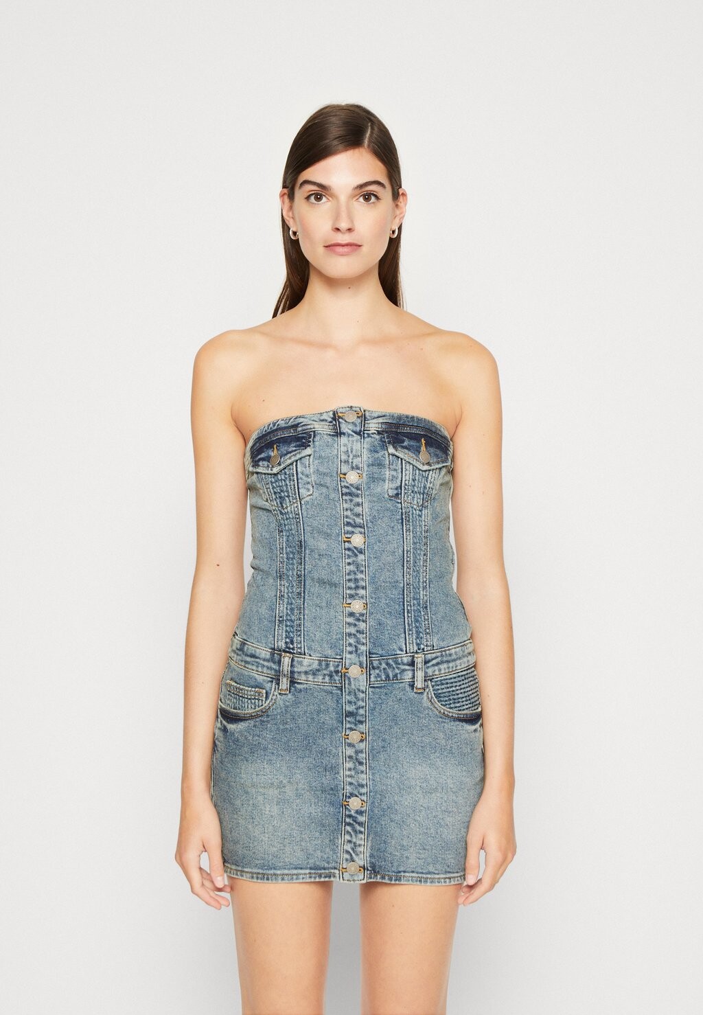 

Джинсовое платье Guess Originals, синий деним