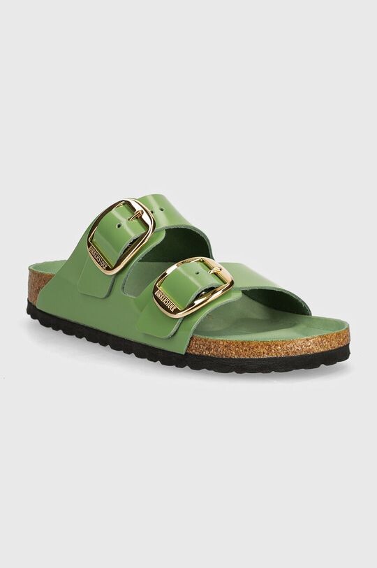 

Кожаные шлепанцы Arizona с большой пряжкой Birkenstock, зеленый