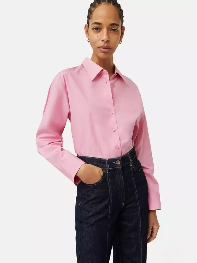

Рубашка Jigsaw Cotton Poplin, розовый