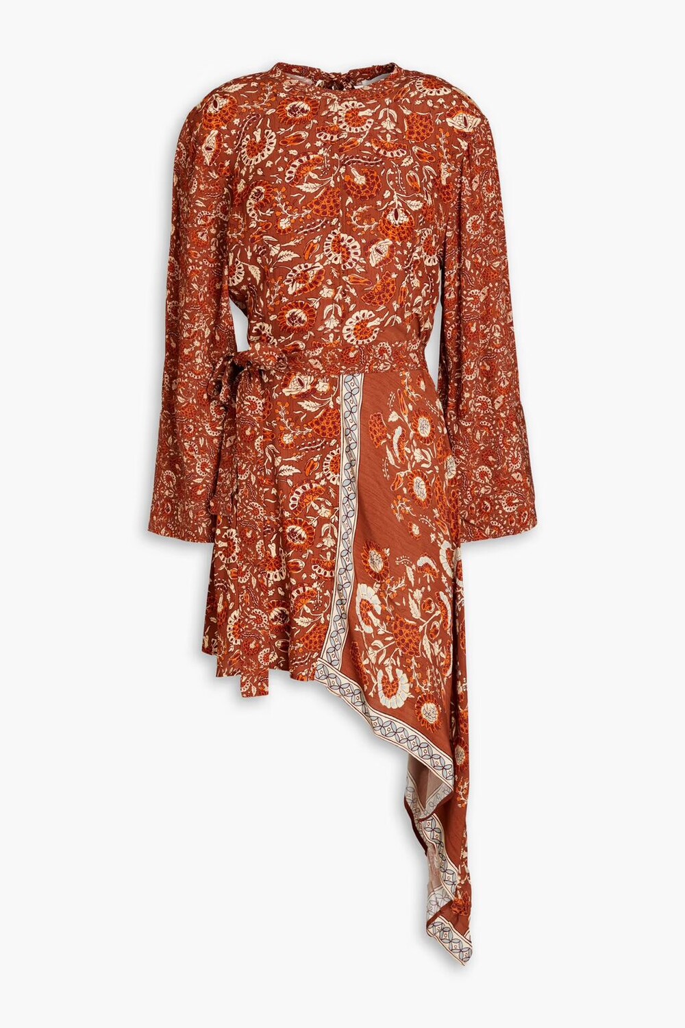 

Платье Dansy из крепдешина с вырезом и цветочным принтом Antik Batik, цвет Tan