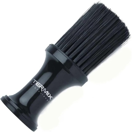 Профессиональная парикмахерская щетка для талька для чистки шеи с мягкими волокнами, черно-белая, Termix