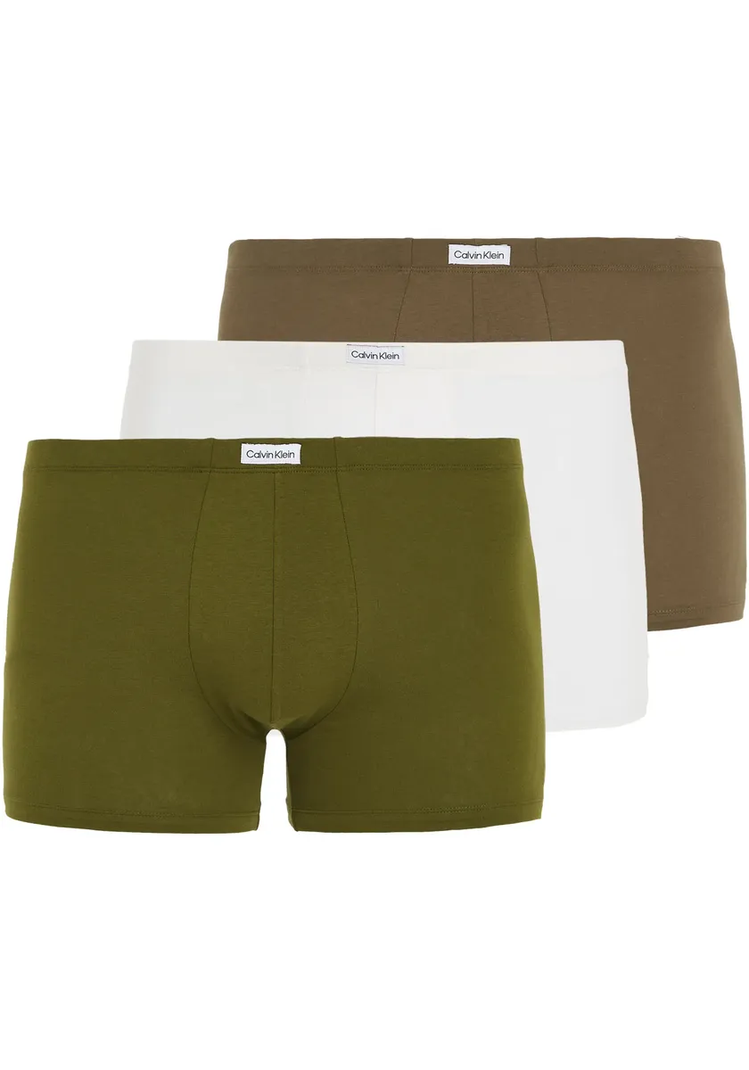 

Calvin Klein Underwear Trunk "TRUNK 3PK" (3 шт. в упаковке), с эластичным поясом с логотипом Calvin Klein, кремовый