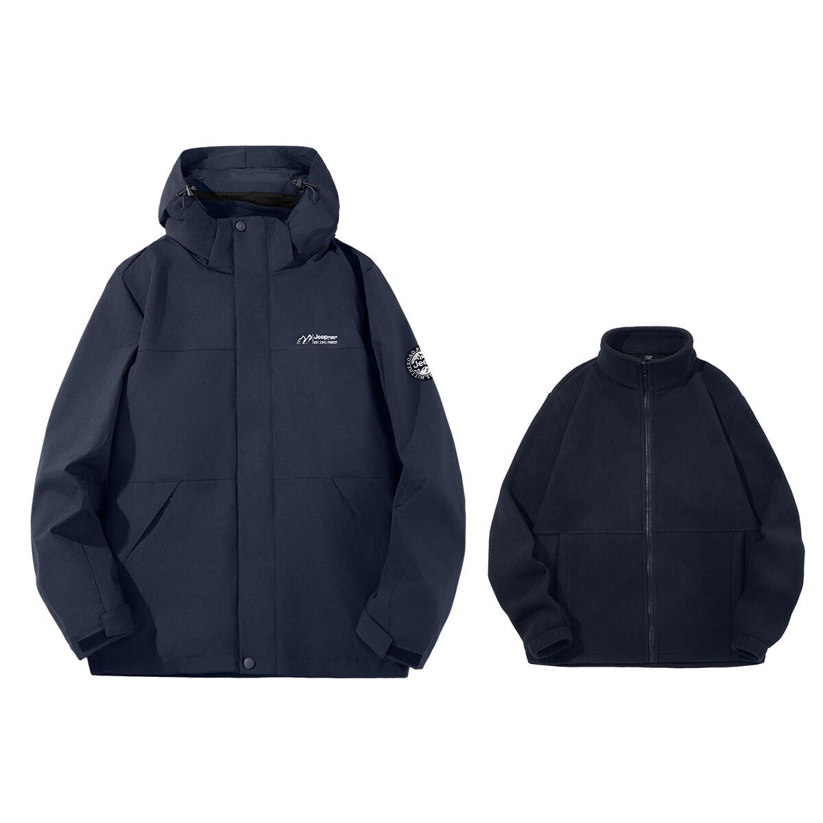 

Ветровка Куртка Унисекс Jeep, цвет Off-white (double-layered)
