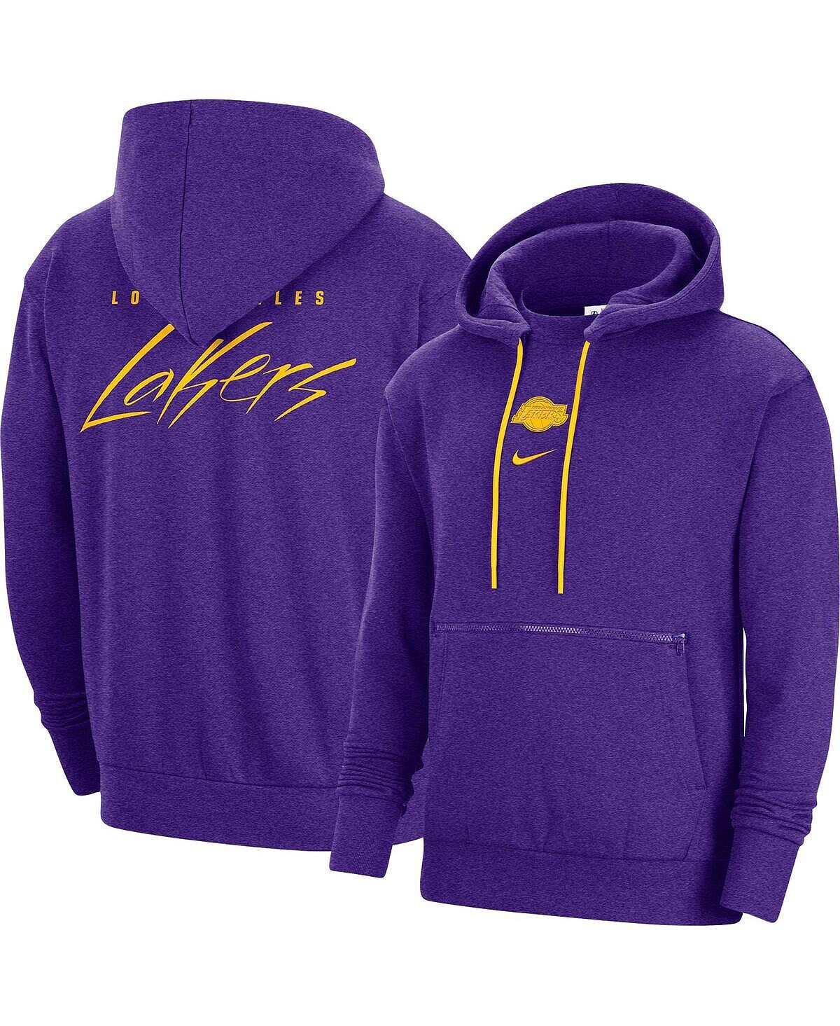 

Мужская толстовка с капюшоном из фиолетового цвета Los Angeles Lakers Courtside Versus Flight Nike, Фиолетовый