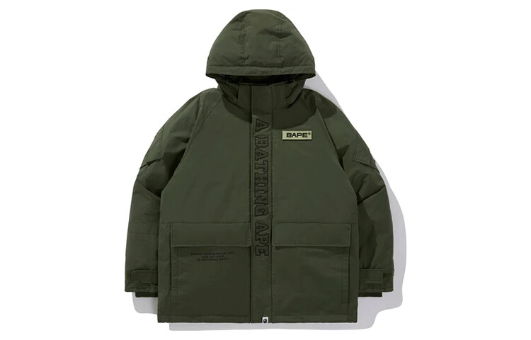 

Мужская куртка Alpha Industries X Down Olive A Bathing Ape, оливковый
