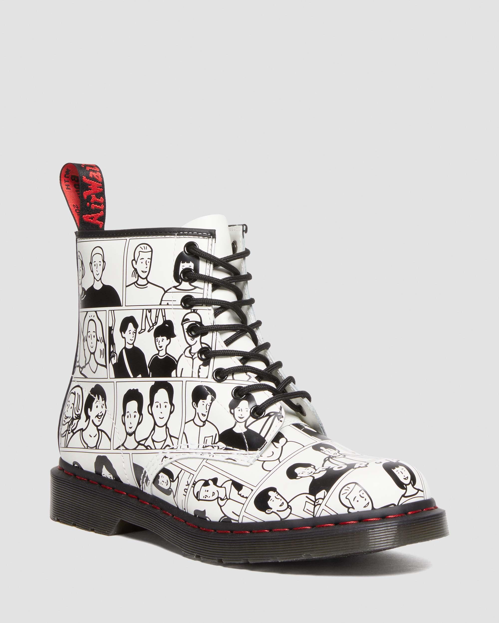 

1460 Pride с кожаными ботинками на шнуровке Fuyuki Kanai Dr. Martens