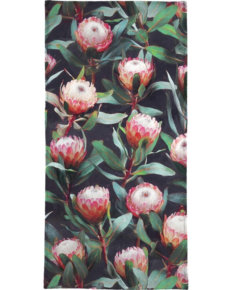 

Полотенце для ванной Juniqe Evening Proteas, цвет Grün & Rot
