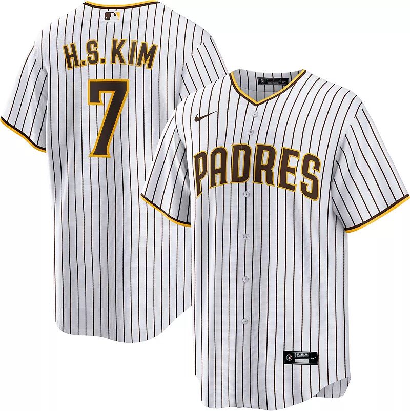 

Мужское белое классное базовое джерси Nike San Diego Padres Ha-seong Kim #7