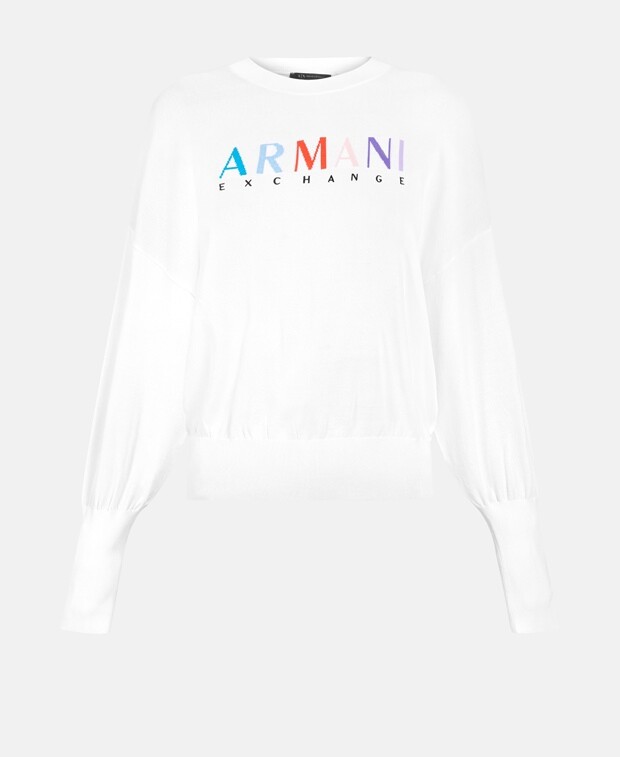 

Джемпер с длинными рукавами Armani Exchange, цвет Wool White