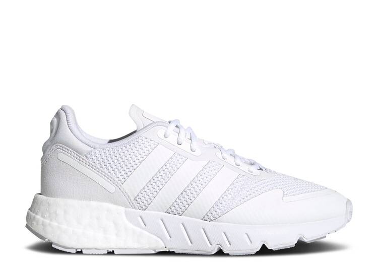 Кроссовки Adidas ZX 1K BOOST J 'TRIPLE WHITE', белый кроссовки adidas zx 1k boost white collegiate gold белый