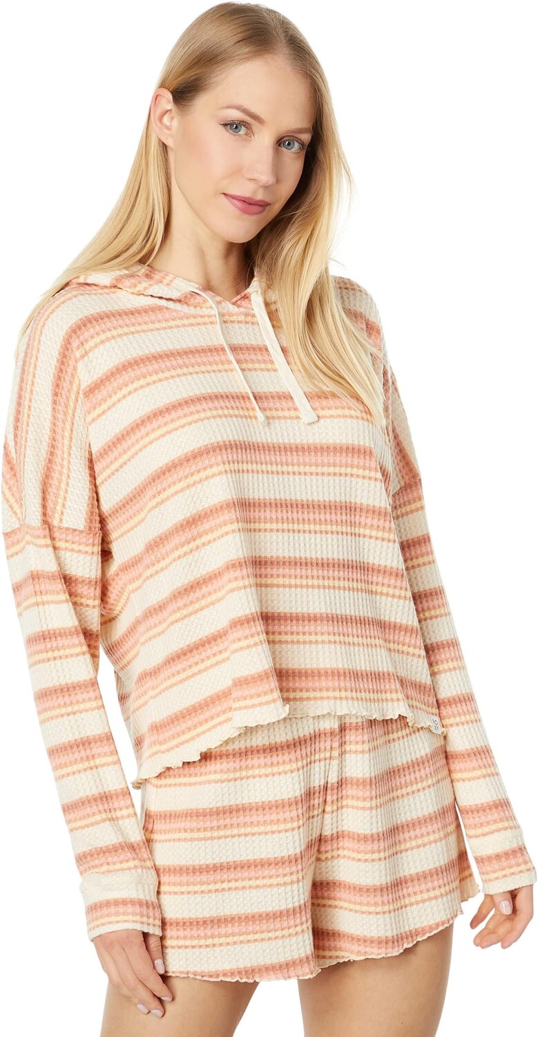 

Толстовка Roxy Twilight Mood Cozy Cropped Knit Top, цвет Tapioca Retro Rays