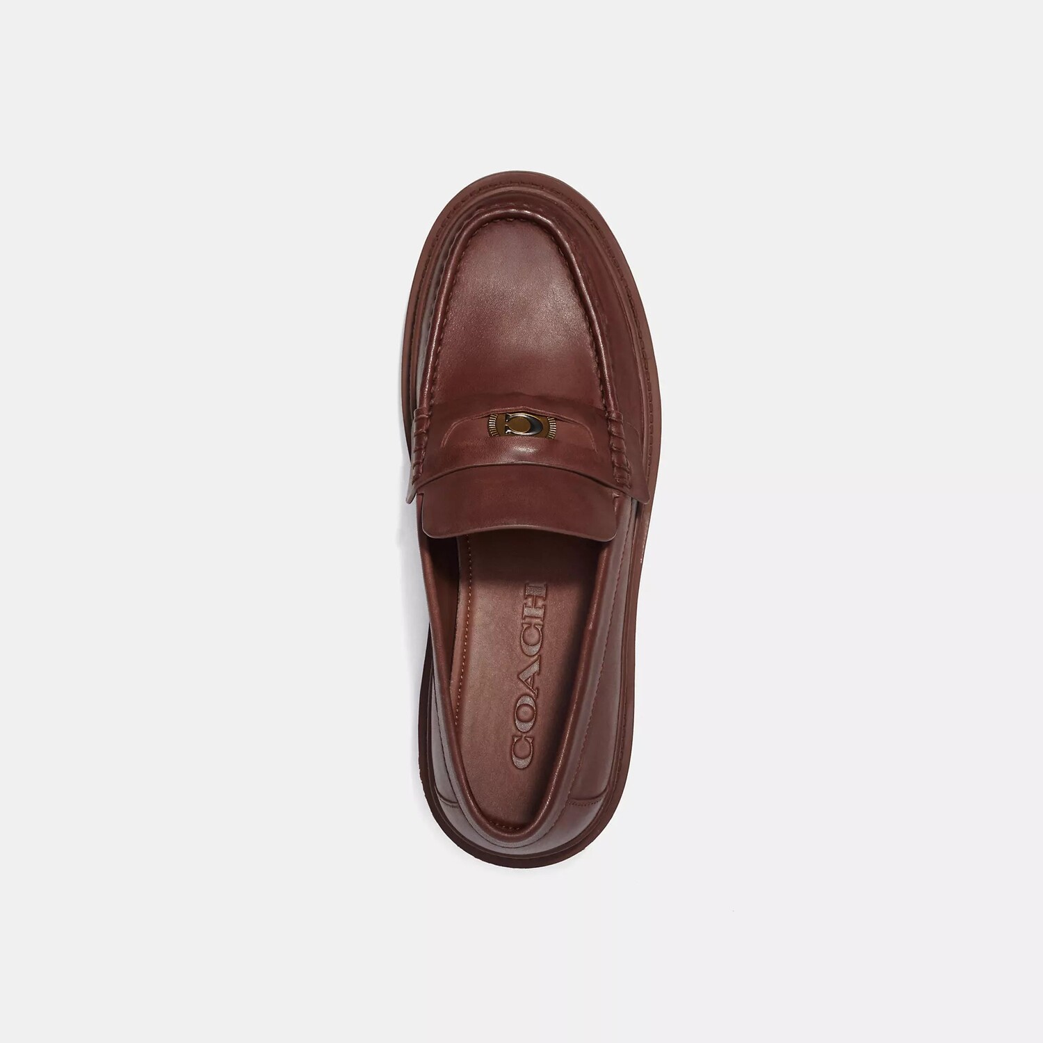 

Лоферы Coach Outlet с фирменной монетой, цвет Saddle