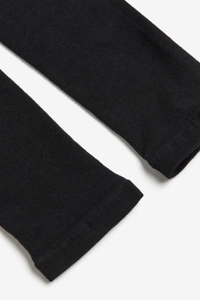 Леггинсы из мериносовой ткани H&M, черный леггинсы в рубчик из мериносовой ткани wolford цвет port royale