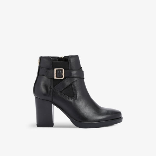 

Кожаные ботильоны с серебряной пряжкой Carvela, черный