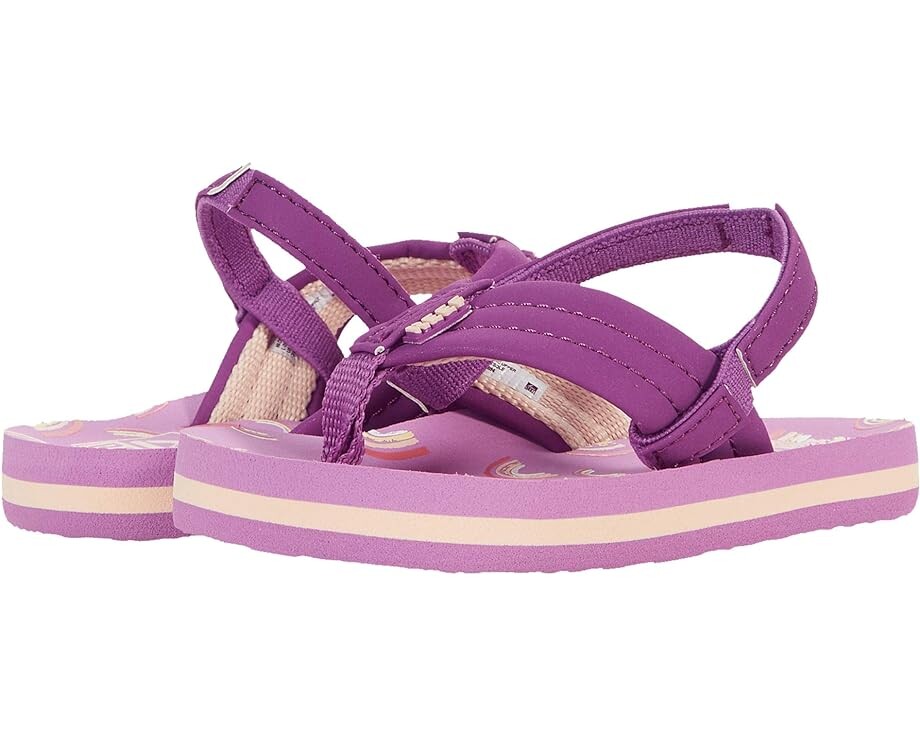 

Сандалии Reef Reef Little Ahi Flip Flop, цвет Purple Rainbow