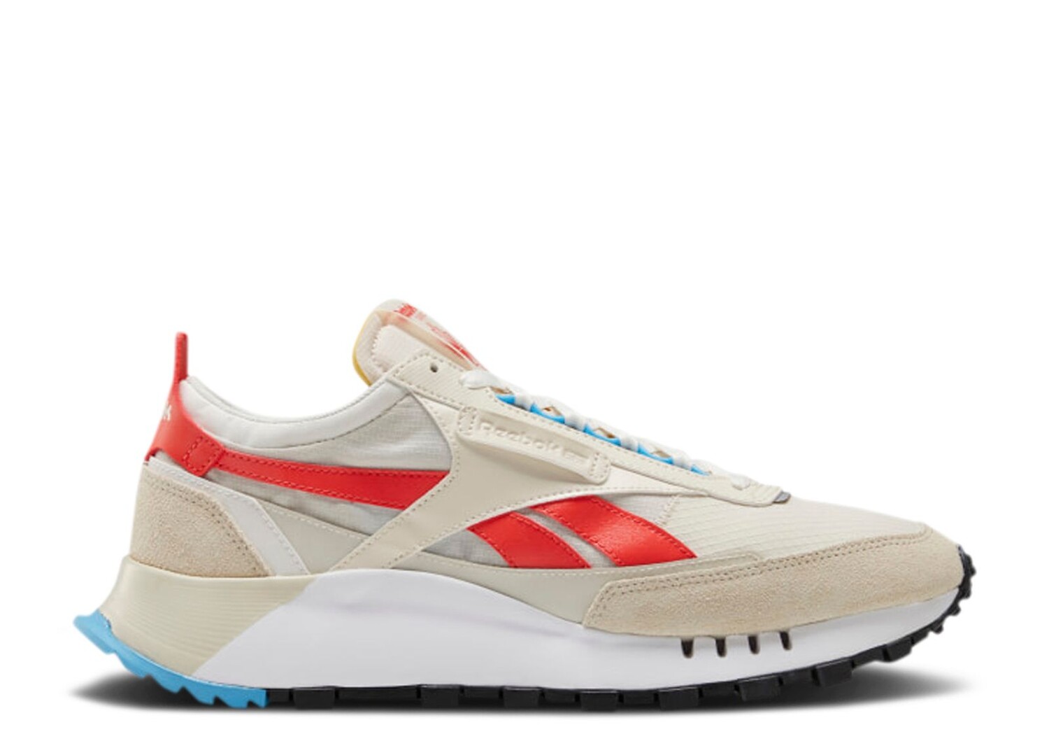 

Кроссовки Reebok Classic Leather Legacy 'Chalk Laser Red', кремовый, Бежевый