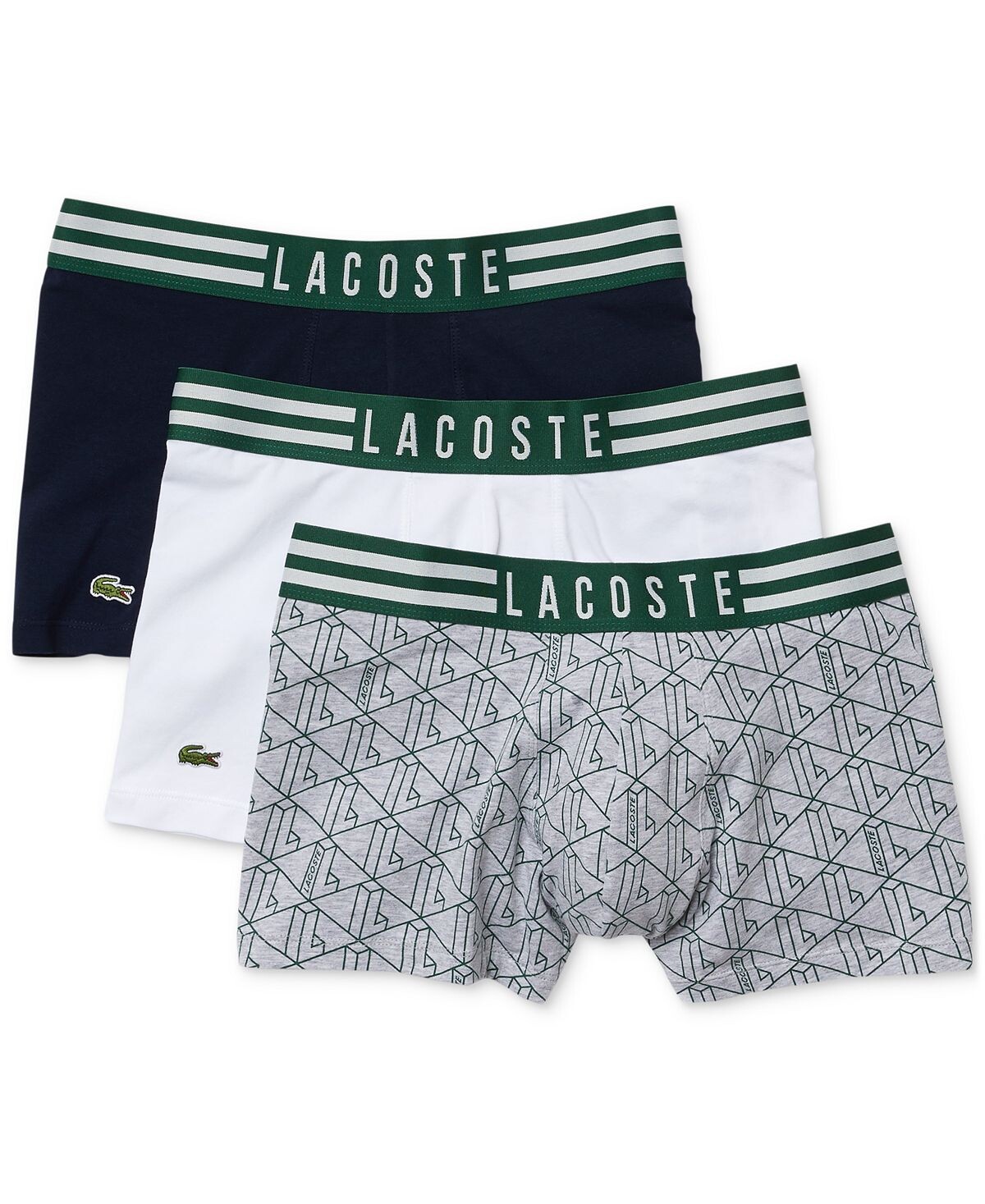 

Мужские плавки из хлопковой смеси стрейч в полоску, 3 шт. Lacoste