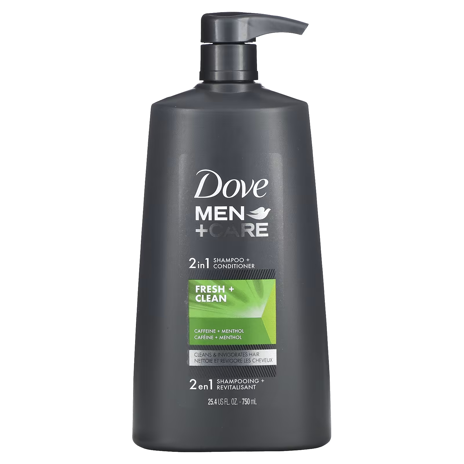 Шампунь 2 в 1 + кондиционер Dove Men+Care Fresh & Clean, 750 мл кусковое мыло dove men care 3 n 1 extra fresh 4 куска по 3 75 унции 106 г каждый