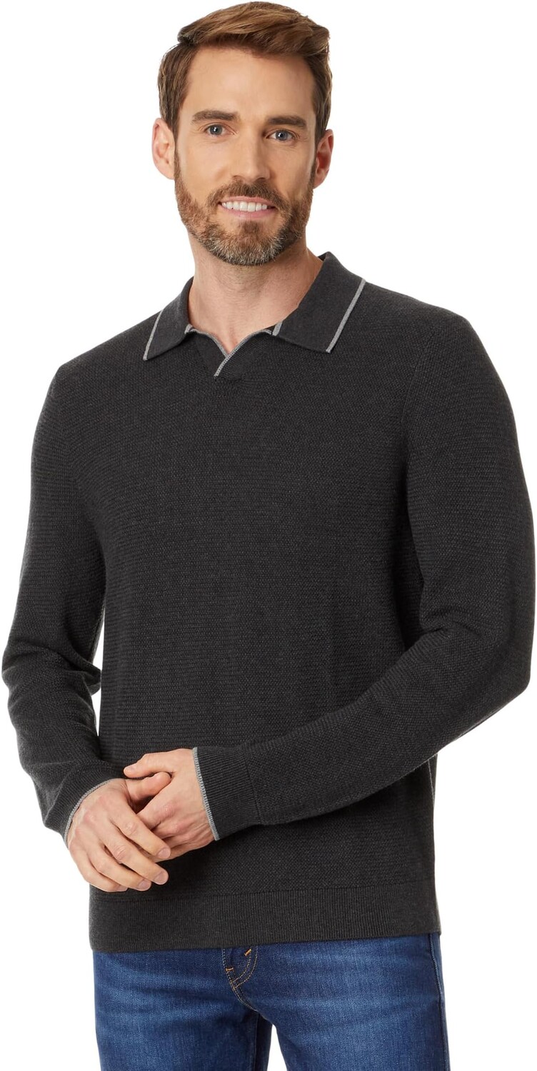 Рубашка-поло Long Point Long Sleeve Polo Tommy Bahama, цвет Charcoal